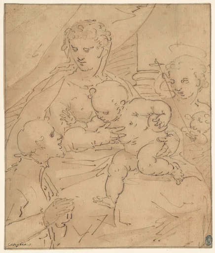 Madonna and Child with the Young Saint John the Baptist and a Donor