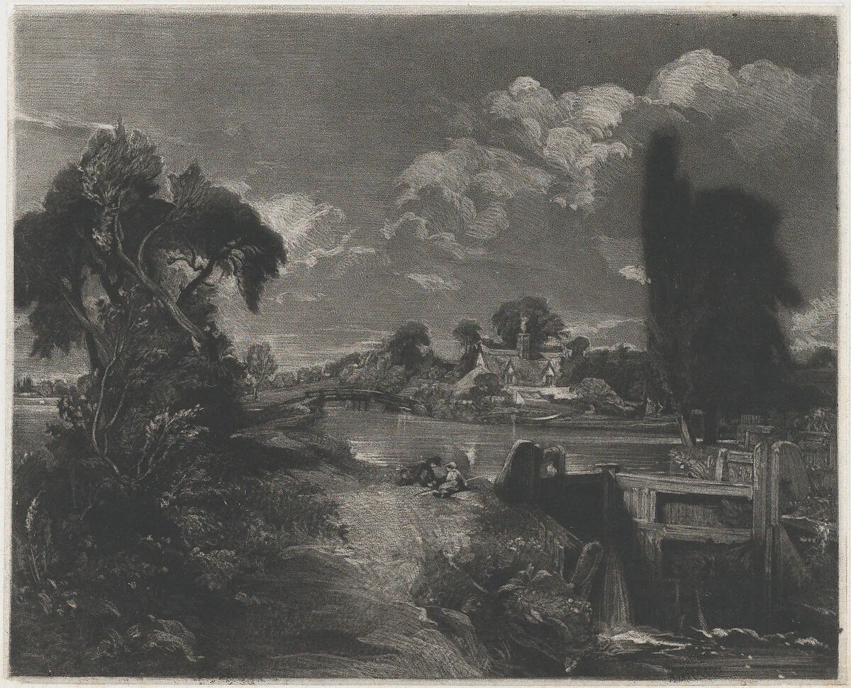 A Lock on the Stour — David Lucas|John Constable