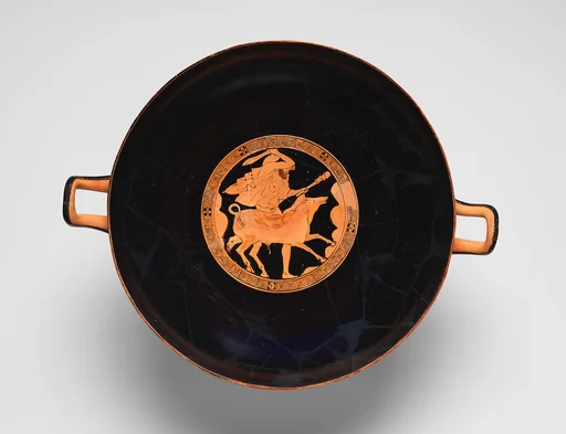 Terracotta kylix (drinking cup)