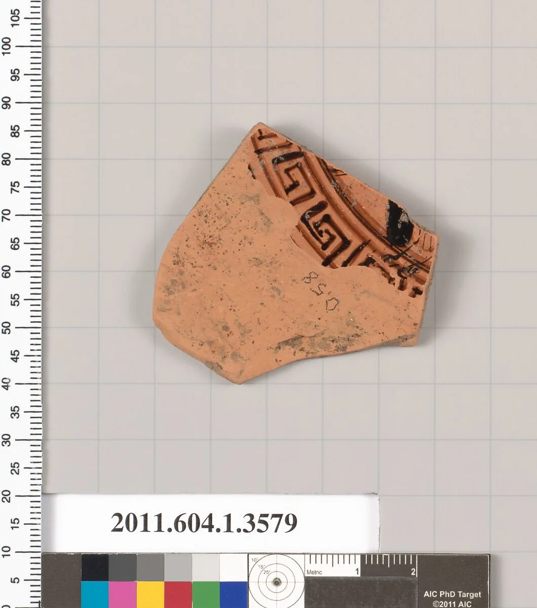 Terracotta fragment of a kylix (drinking cup) — Unknown