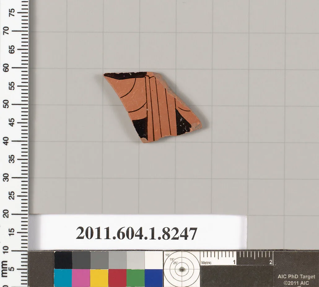 Terracotta fragment of a kylix (drinking cup) — Unknown