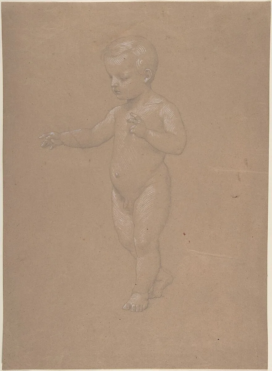 Nude Boy, Walking to the Left — Anselm Feuerbach