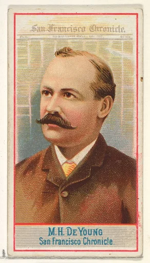 M.H. de Young, San Francisco Chronicle, from the American Editors series (N1) for Allen & Ginter Cigarettes Brands