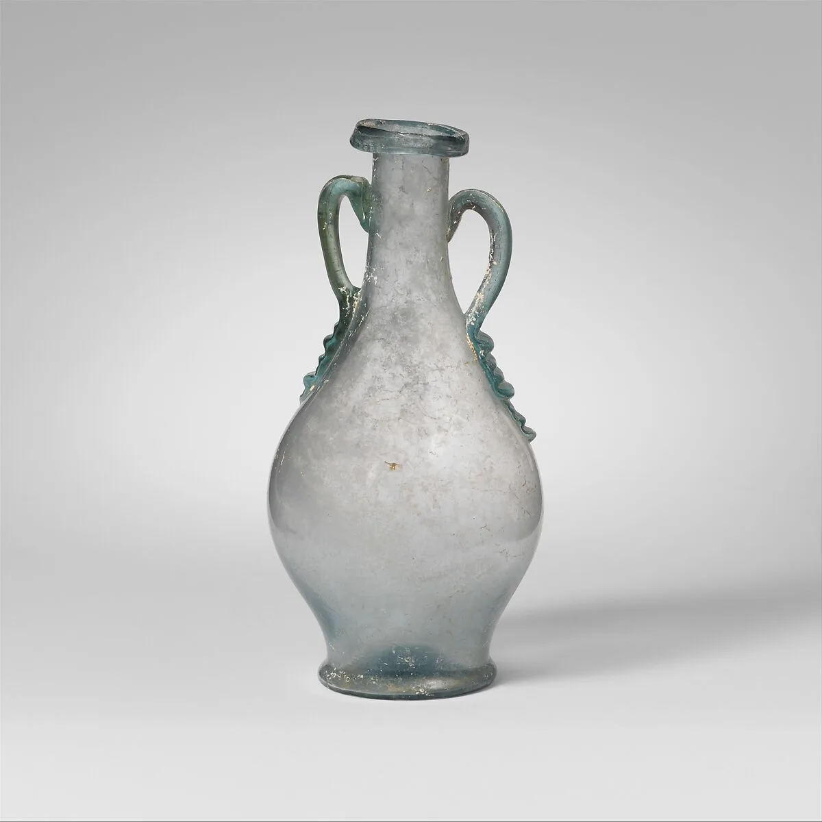 Glass two-handled bottle (amphora) — Unknown