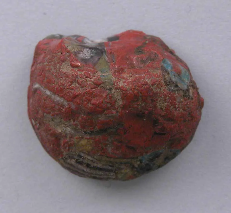 Overfired Millefiori Glass with a Domical Shape, Perhaps a Pawn — Unknown