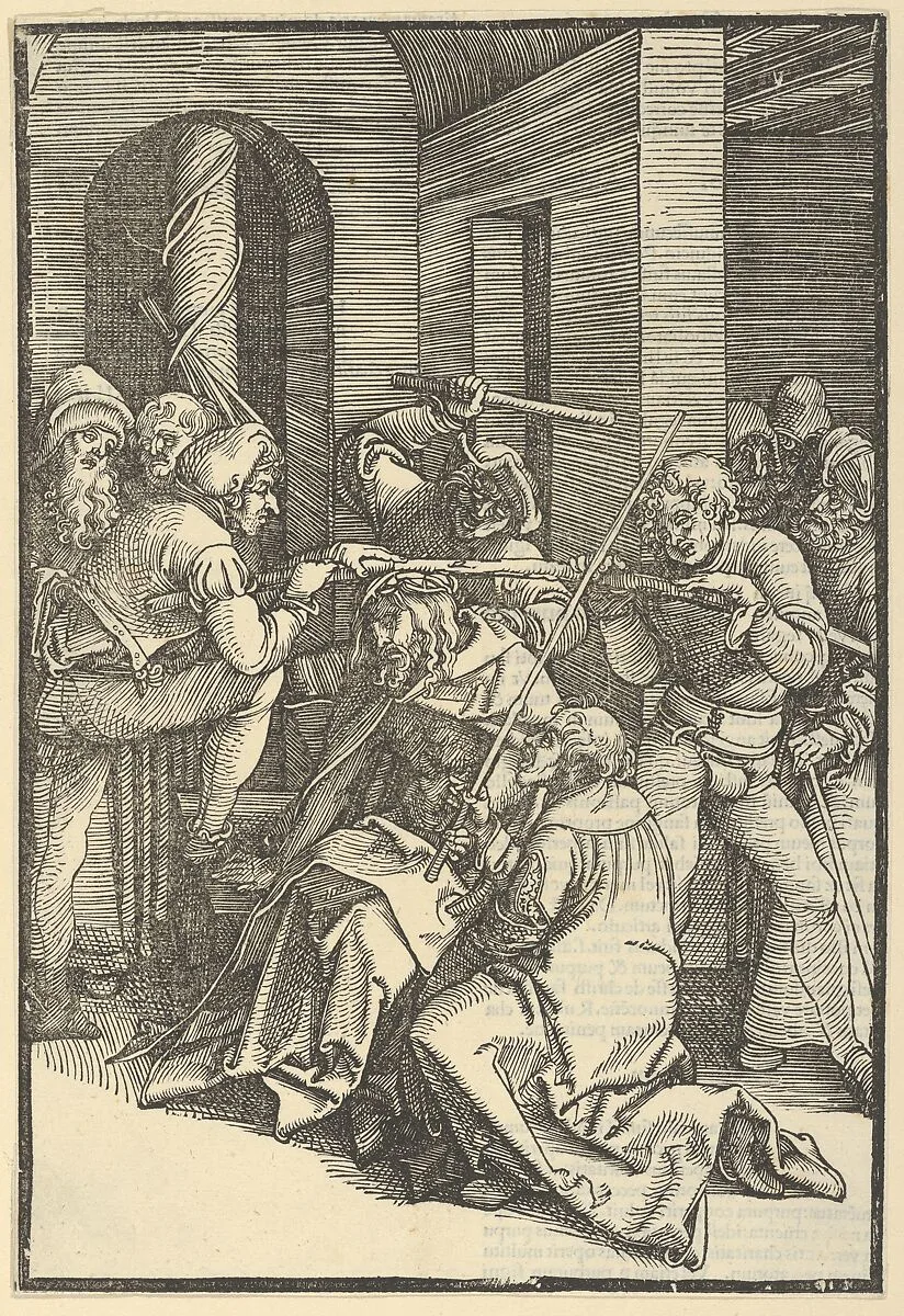 Christ Crowned with Thorns, from Speculum passionis domini nostri Ihesu Christi — Hans Schäufelein|Ulrich Pinder|Friedrich Peypus