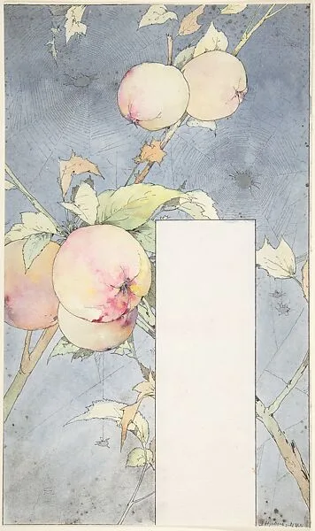 Boughs from an Apple Tree with Spiders' Webs — Jules-August Habert-Dys