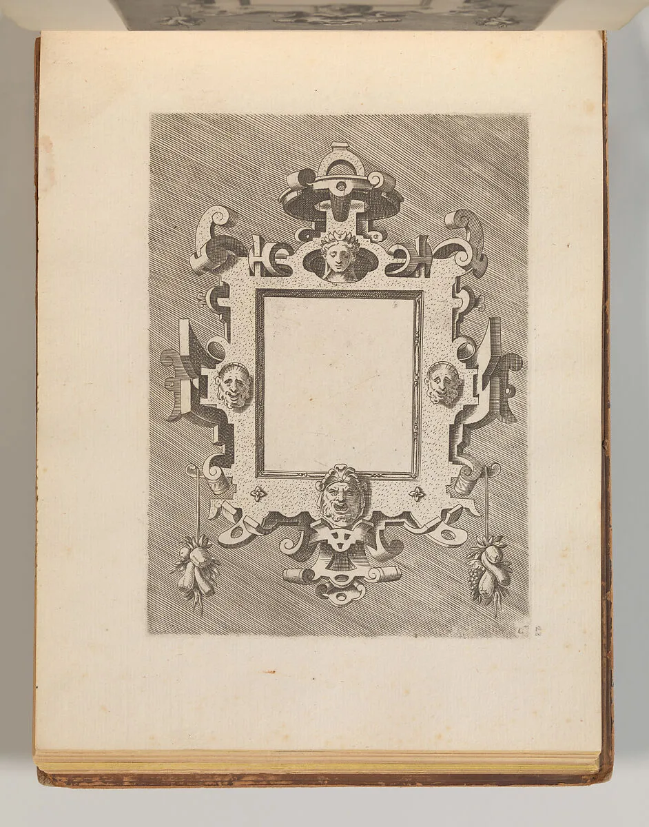Targhe ed altri ornati di varie e capricciose invenzioni (Cartouches and other ornaments of various and capricious invention, page 29) — Carlo Losi|Hans Vredeman de Vries