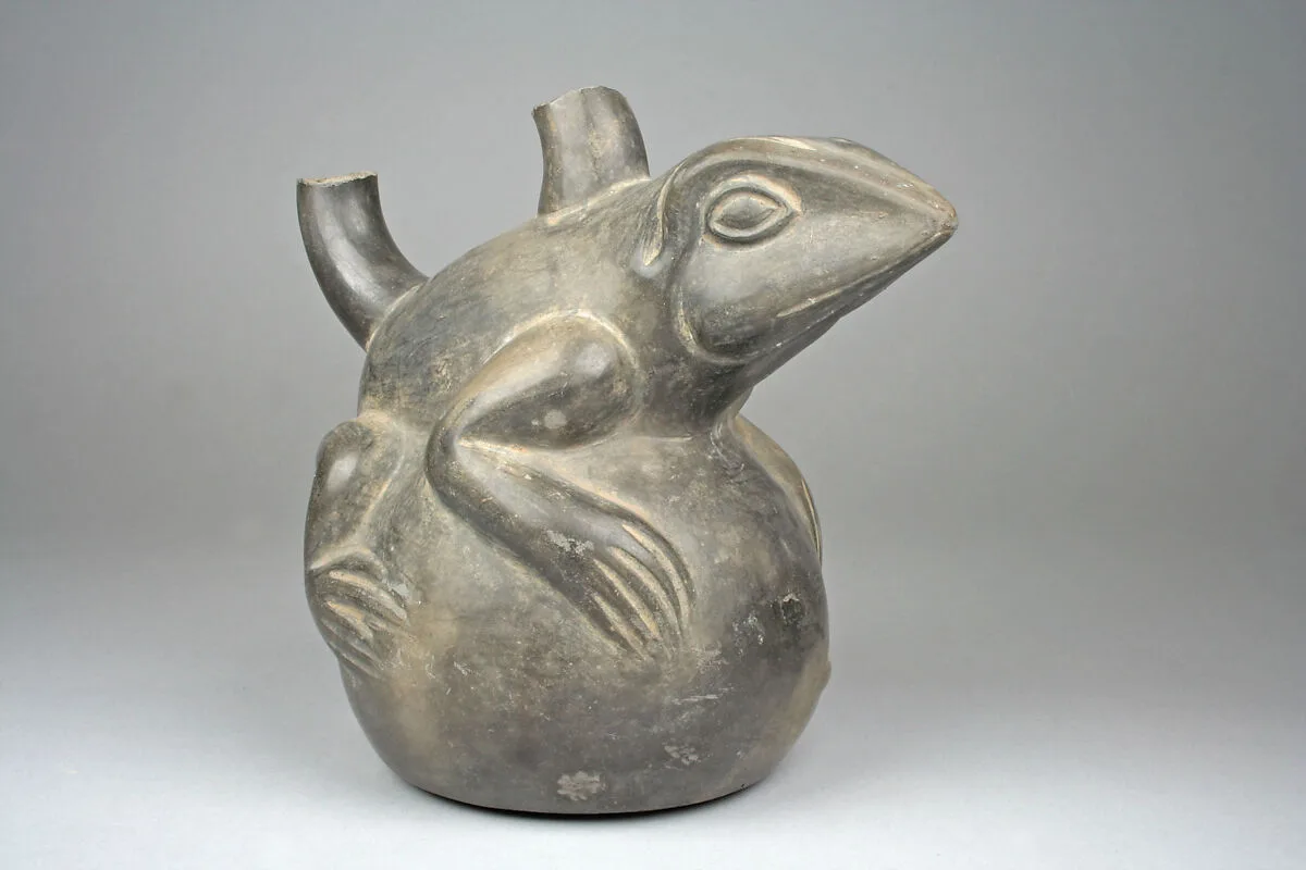 Lizard Stirrup Spout Jar — Unknown