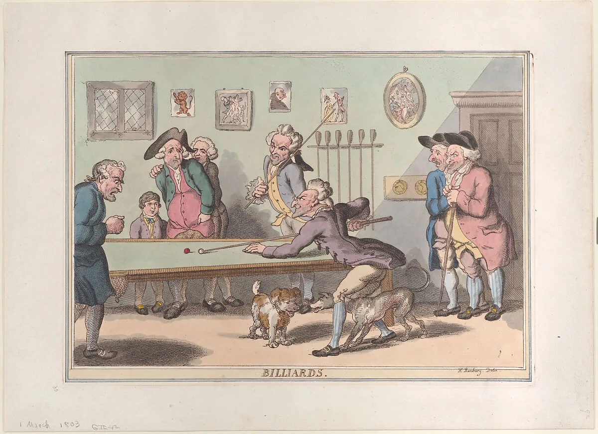 Billards — Thomas Rowlandson|Henry William Bunbury