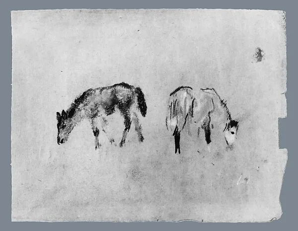 Two Horses Grazing — Arthur B. Davies