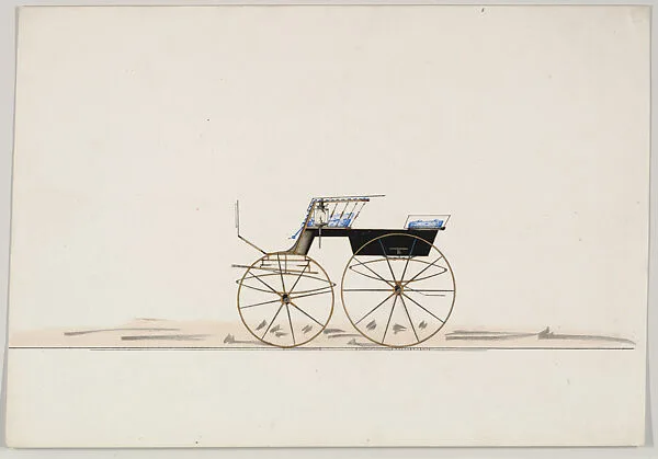 Design for 4 seat Phaeton, no top (unnumbered) — Brewster & Co.