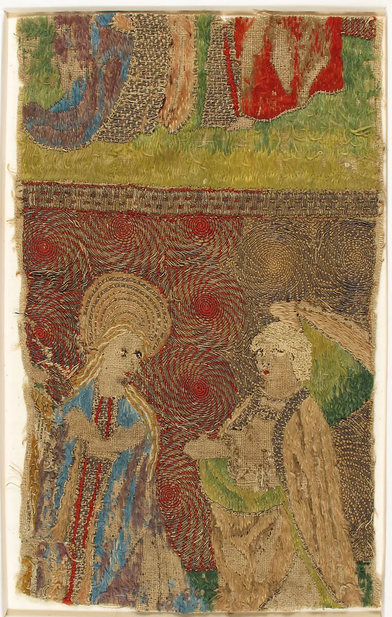 Panel with the Virgin and Gabriel Annunciate — Unknown