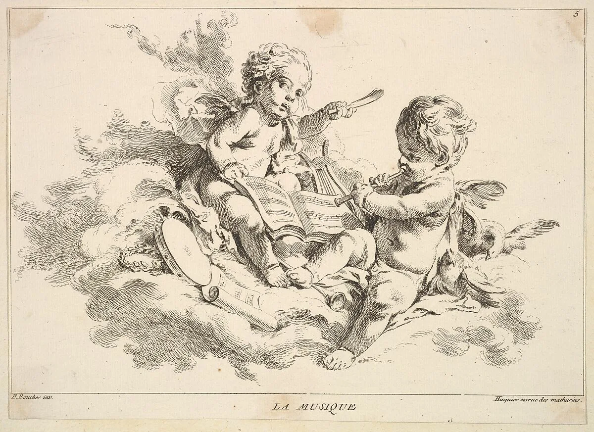 Music — Louis Félix de La Rue|François Boucher