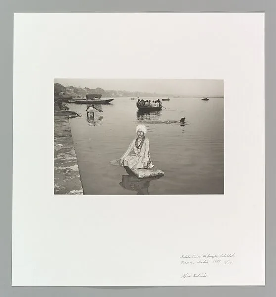 Balaka Giri on the Ganges, Ashi Ghat, Benares, India — Kevin Bubriski