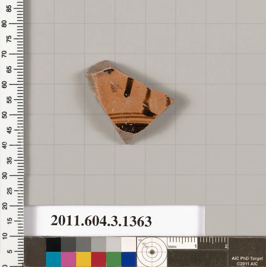 Terracotta fragment of a skyphos (deep drinking cup) — Unknown