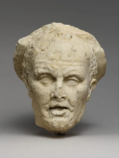 Marble head of an old fisherman