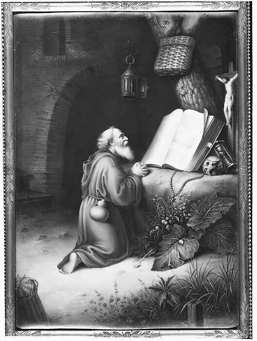 Monk at his devotions — Unknown