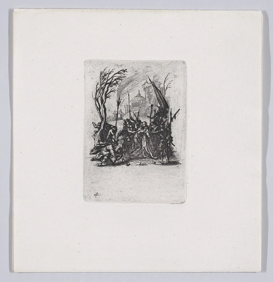 Reverse Copy of Jesus est Livré aux Juifs (Jesus is Delivered to the Jews), from La Petite Passion (The Little Passion) — Anonymous|Jacques Callot
