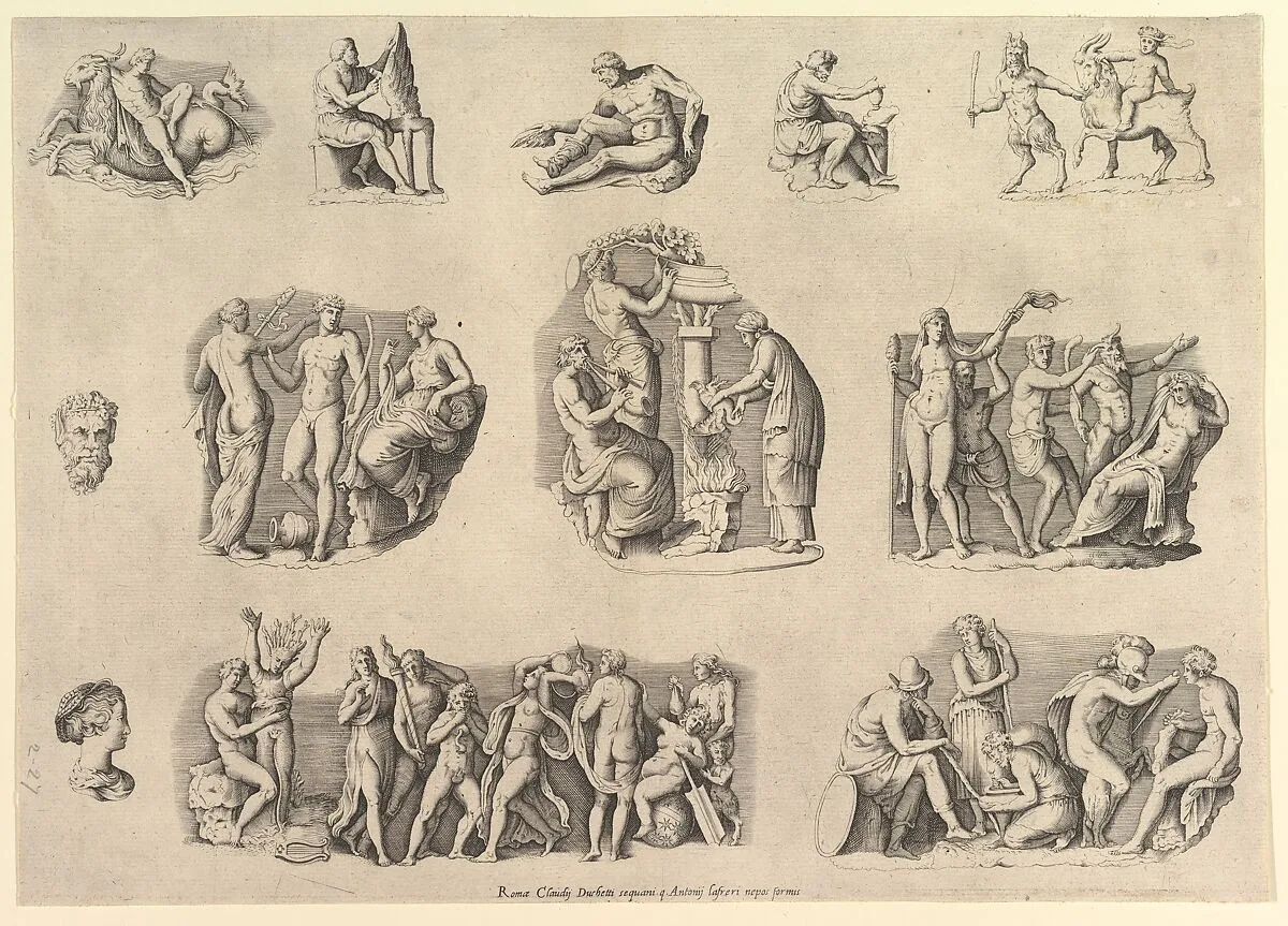 Speculum Romanae Magnificentiae: Subjects after Antique Cameos and Gems — Enea Vico|Claudio Duchetti|Antonio Lafreri|Anonymous, Italian, 16th century|Battista Franco
