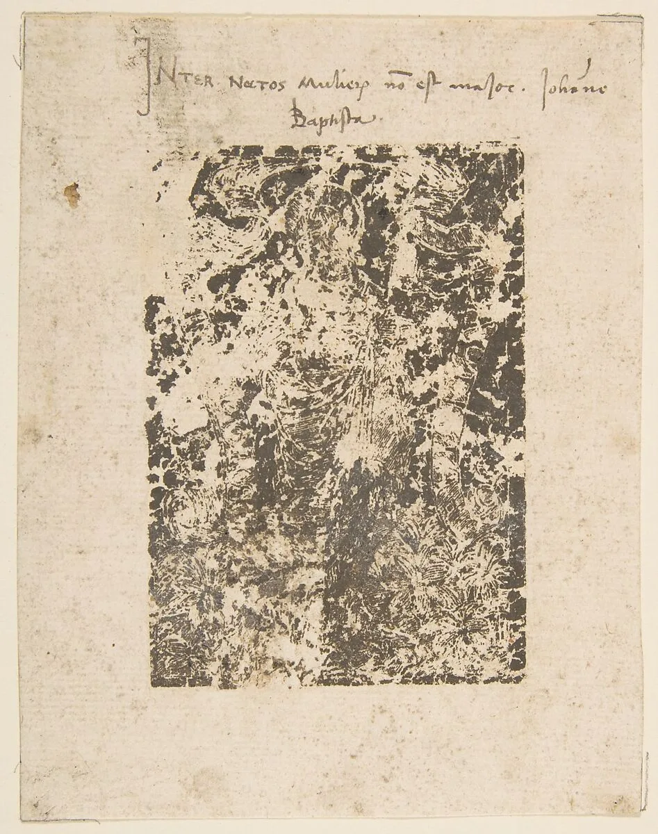 John the Baptist (Schr. 2850n) — Anonymous, German, 15th century