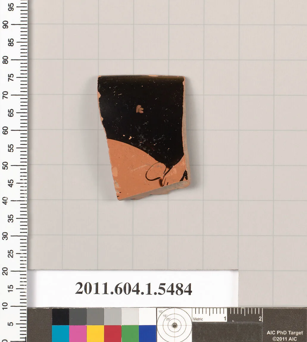 Terracotta rim fragment of a kylix (drinking cup) — Unknown