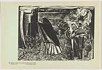 Plate 17: scene of prison and the death of malcontents from the north, from the portfolio 'Estampas de la revolución Mexicana' (prints of the Mexican Revolution) — Taller de Gráfica Popular|Ignacio Aguirre