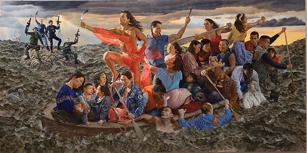 mistikôsiwak (Wooden Boat People): Resurgence of the People — Kent Monkman