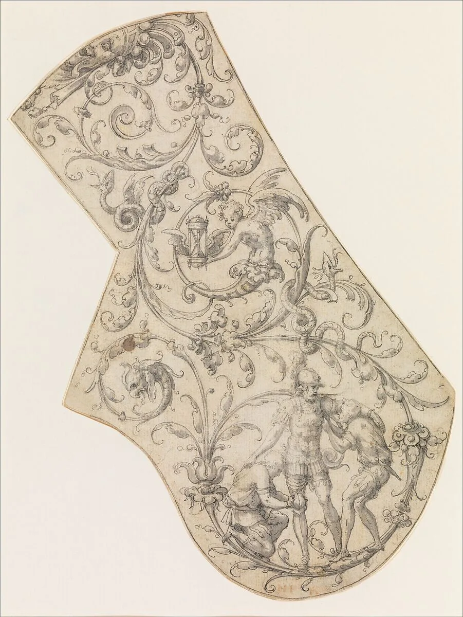 Design for the Right Pauldron of a Parade Armor — Jean Cousin the Elder