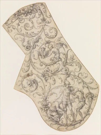 Design for the Right Pauldron of a Parade Armor
