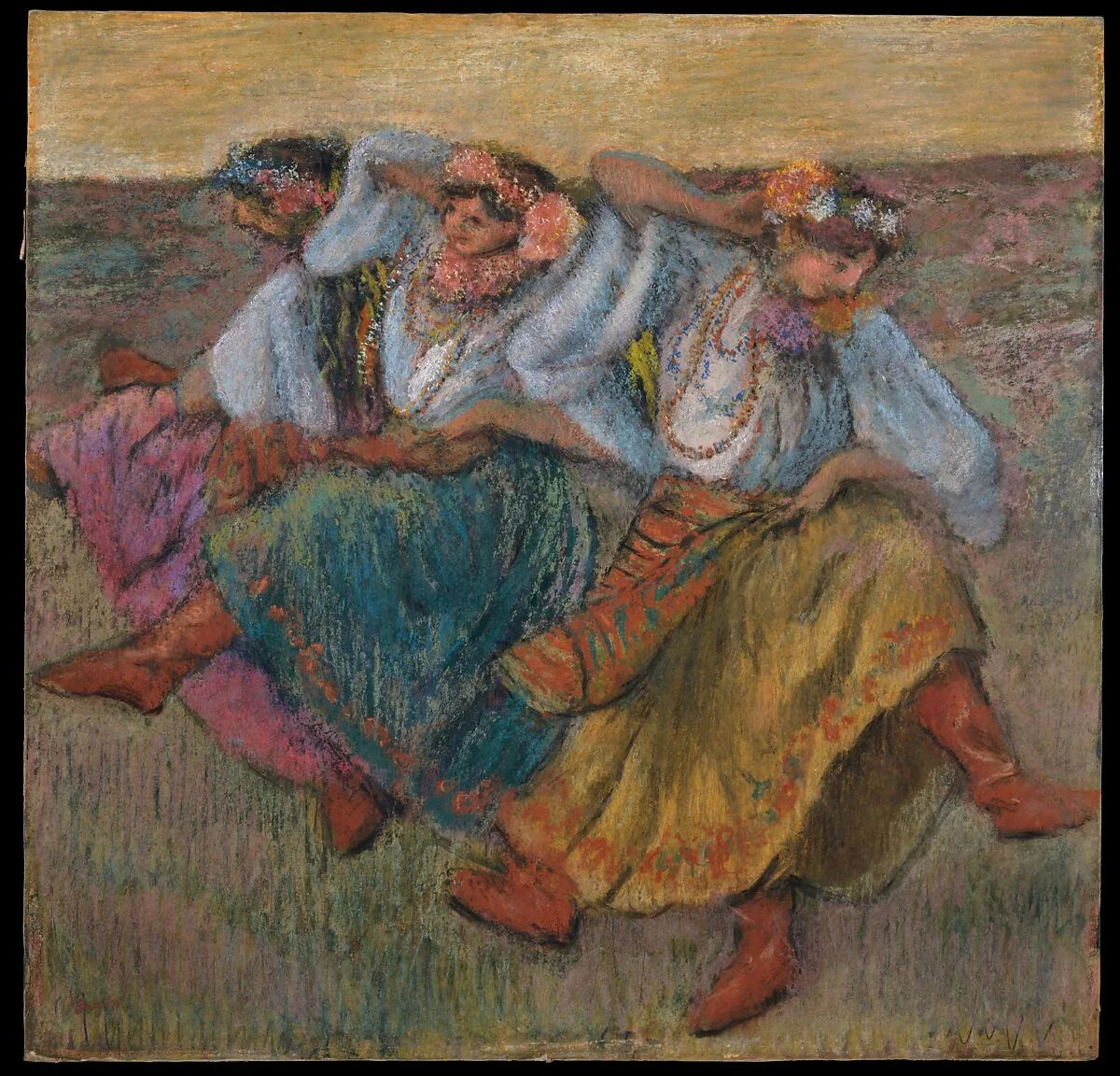 Dancers in Ukrainian Dress — Edgar Degas
