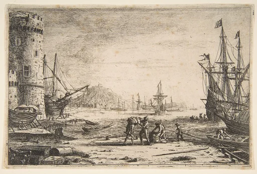 Harbour with a Large Tower