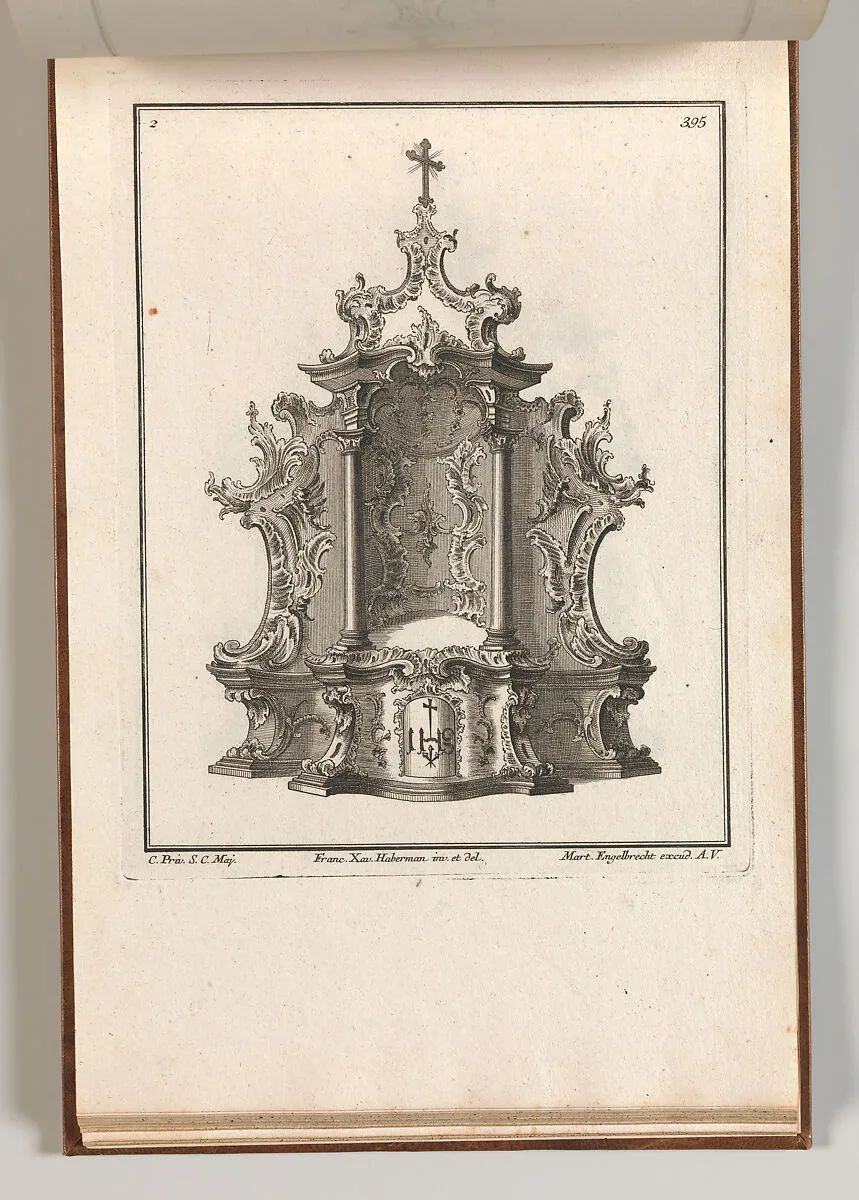 Design for a Tabernacle, Plate 2 from the series 'Tabernacle' — Martin Engelbrecht|Franz Xavier Habermann