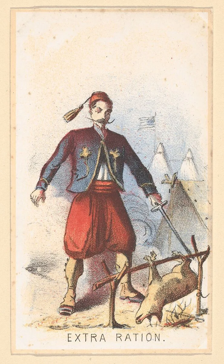 Life in Camp, Part 2: Extra Ration — Winslow Homer|Louis Prang & Co.|Beadle & Co.