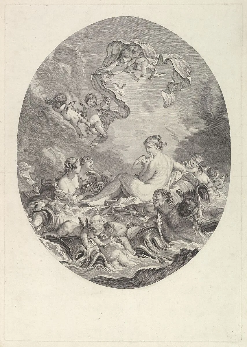 Naissance et Triomphe de Venus (The Birth and Triumph of Venus) — François Boucher|Jean Daullé