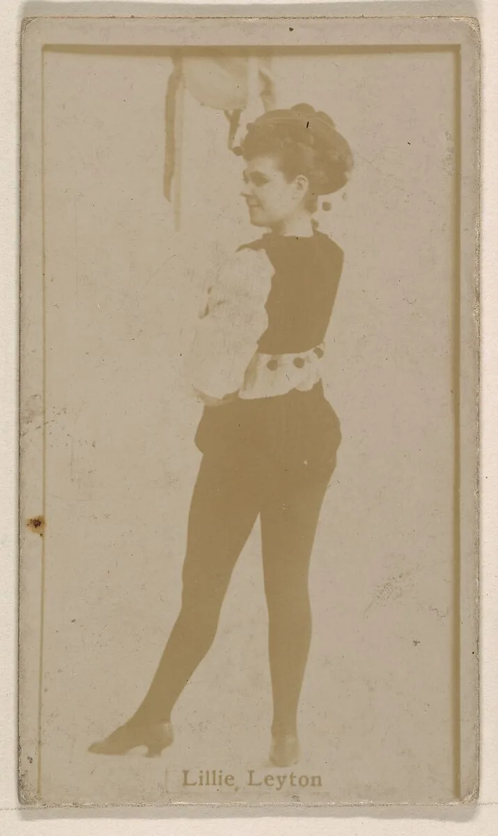 Lillie Leyton, from the Actresses series (N245) issued by Kinney Brothers to promote Sweet Caporal Cigarettes — Kinney Brothers Tobacco Company