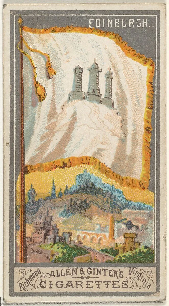 Edinburgh, from the City Flags series (N6) for Allen & Ginter Cigarettes Brands — Allen & Ginter
