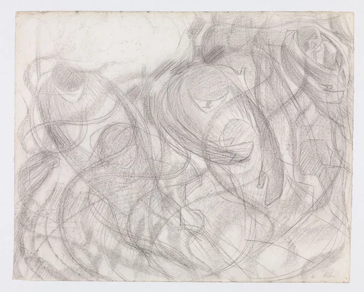 States of Mind: The Farewells (recto); Study for Female Figure (Ines) (verso)