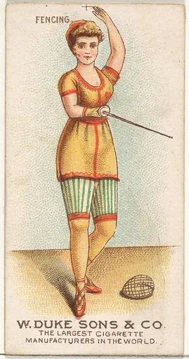 Fencing, from the Gymnastic Exercises series (N77) for Duke brand cigarettes