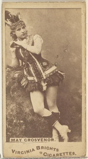 May Grosvernor, from the Actors and Actresses series (N45, Type 1) for Virginia Brights Cigarettes