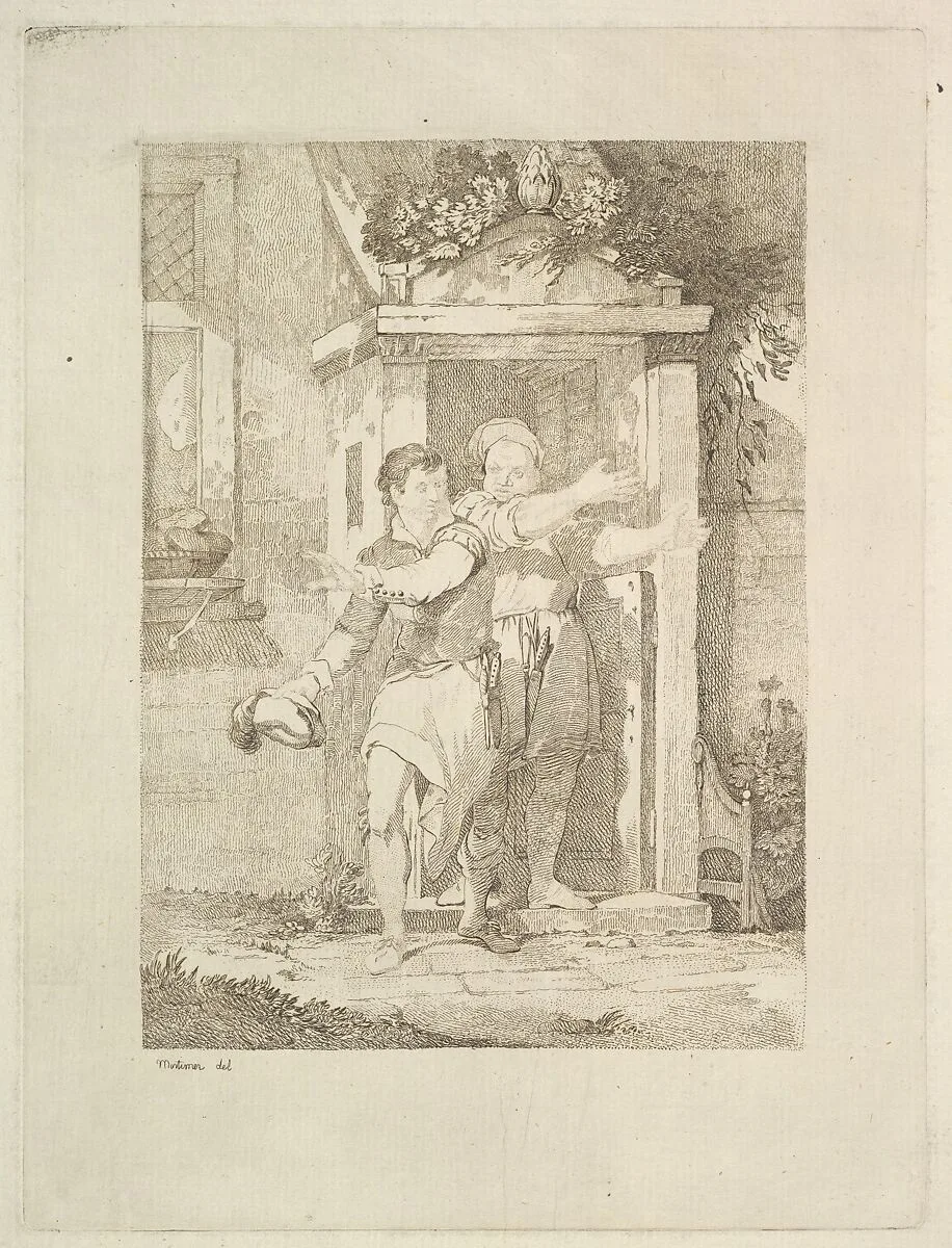 The Coke and Perkin (The Cook's Tale, Chaucer's Canterbury Tales) — John Hamilton Mortimer|Francis Chesham