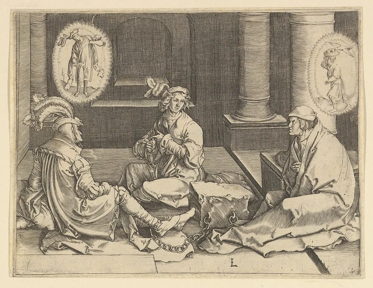 Joseph in Prison (copy) — Clement de Jonghe|Lucas van Leyden
