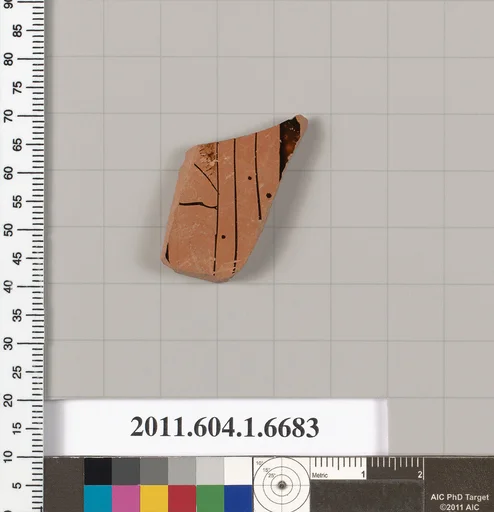 Terracotta fragment of a kylix (drinking cup)