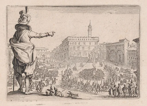 Une Fête sur la Place de la Signoria a Florence (A Festival in the Piazza della Signoria in Florence), from Les Caprices Series B, The Nancy Set