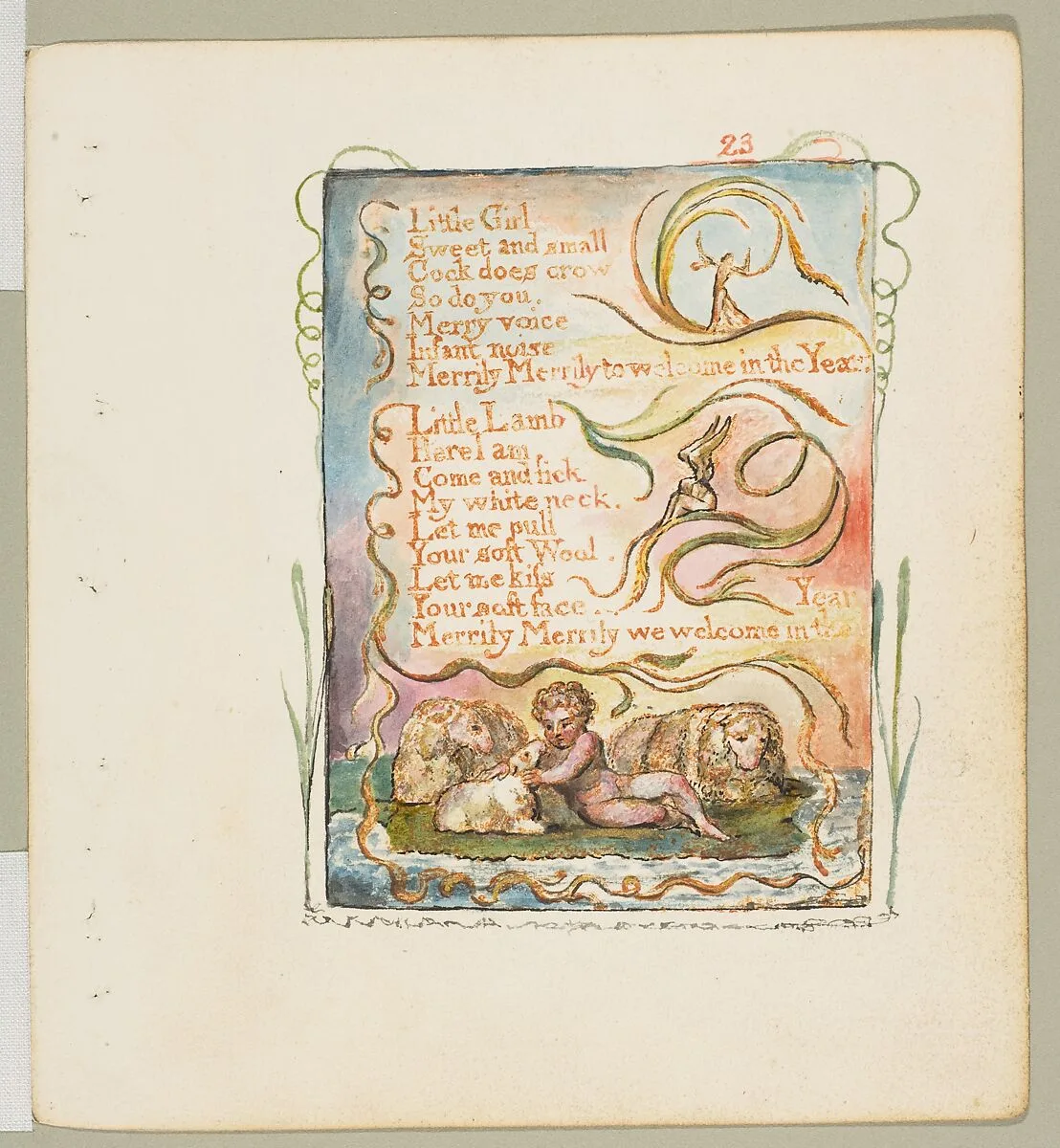 Songs of Innocence: Spring (second plate) — William Blake