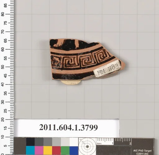 Terracotta fragment of a kylix (drinking cup)