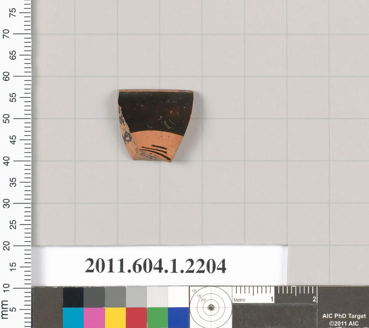 Terracotta rim fragment of a kylix (drinking cup) — Unknown