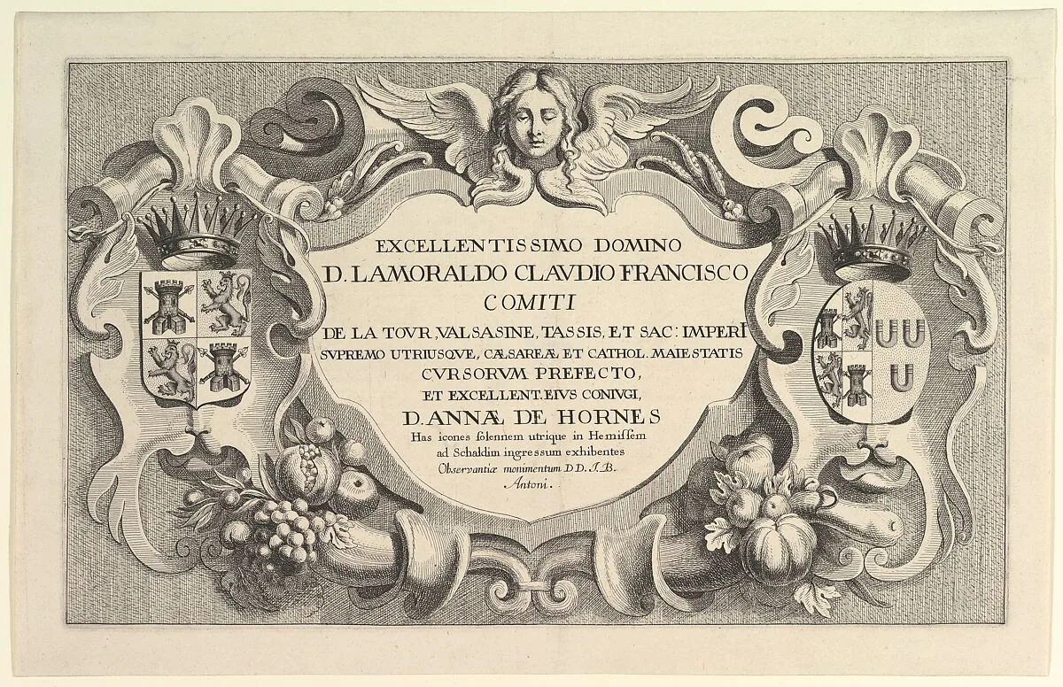 Title to the Entry into Hemissem — Lamoral Claudius Franz, Count of Thurn and Taxis|Wenceslaus Hollar|Alexander Roelants
