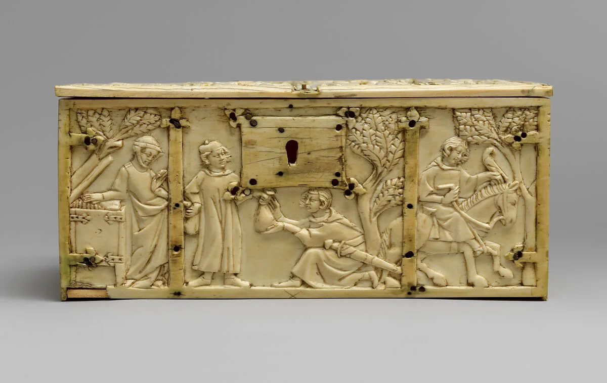 Box with the Parable Prodigal Son and Scenes of Lovers — Unknown