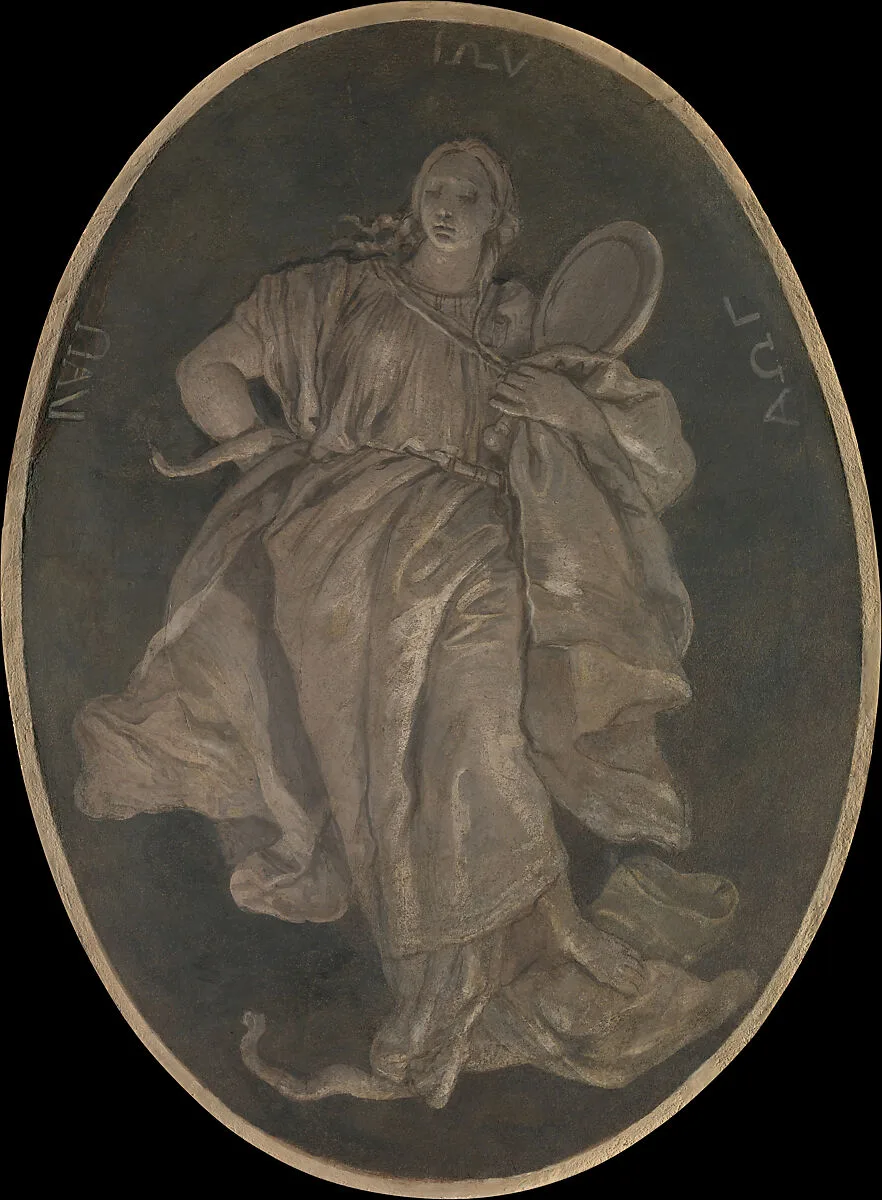 Allegorical Figure Representing Prudence — Giovanni Battista Tiepolo